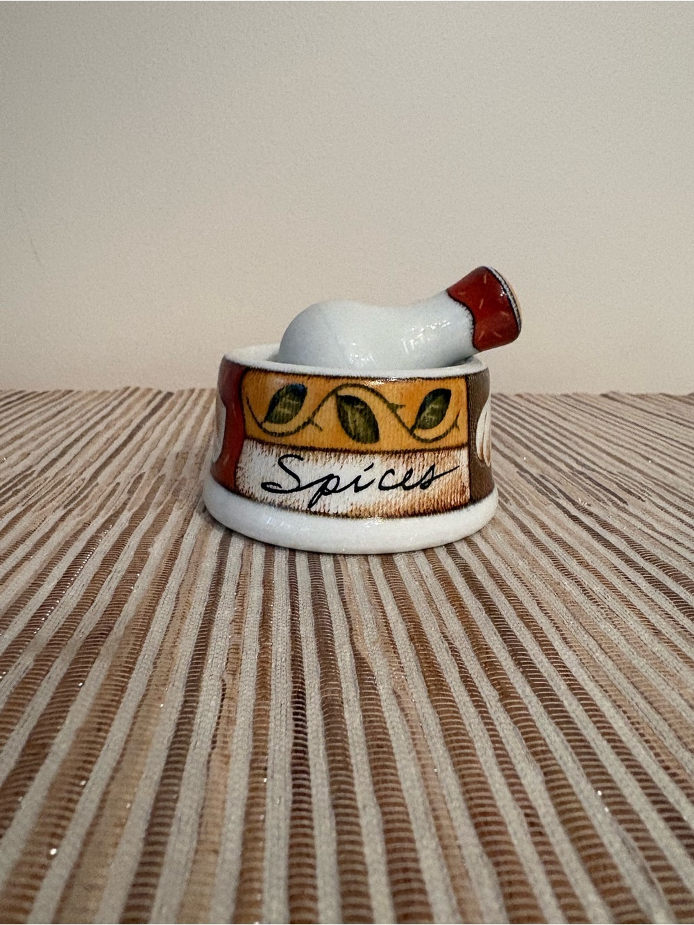 Ceramic Spice Mortar and Pestle Set